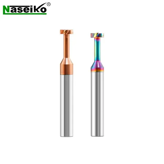T-Shaped Milling Cutter Four-Flute Carbide Titanium Coated End Mill